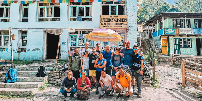 Trek back to Lama Hotel