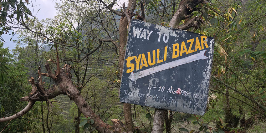 Trek to Syauli Bazaar and Drive to Pokhara